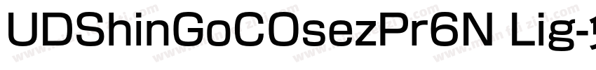 UDShinGoCOsezPr6N Lig字体转换